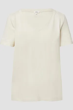 QS by s.Oliver T-Shirt mit V-Ausschnitt