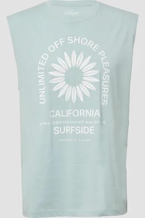 QS by s.Oliver Jersey-Tanktop im Relaxed Fit mit Print