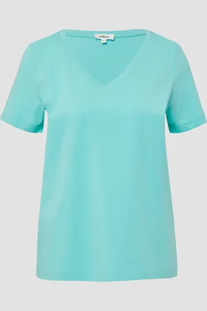 QS by s.Oliver T-Shirt mit V-Ausschnitt