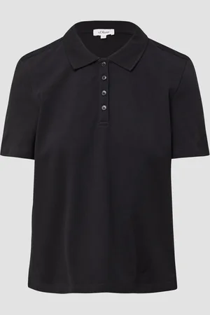 QS by s.Oliver Verkürztes Poloshirt aus Baumwollpiqué