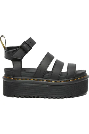 Dr. Martens Blaire Quad Hydro Leather Platform Sandals W