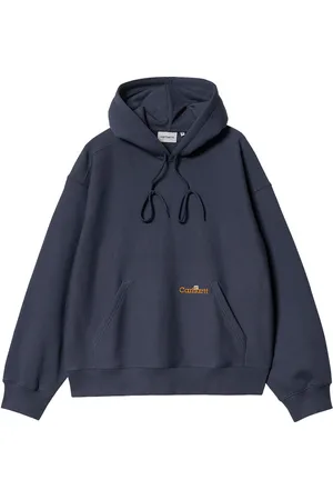 Carhartt Hooded Label Script Sweat Blue