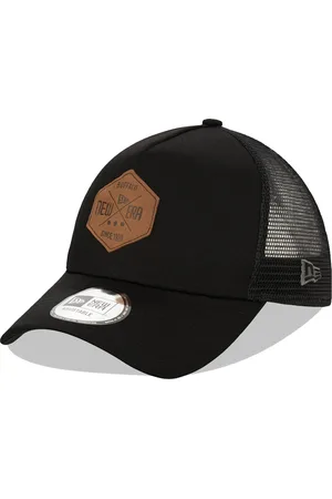 New Era Patch Black A-Frame Trucker Cap
