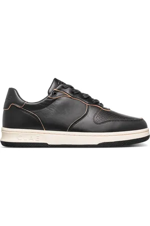 Clae Malone Black Leather Raw Edge