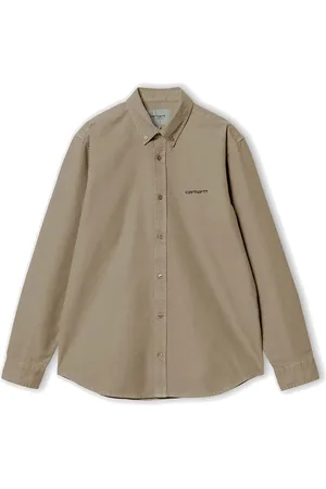 Carhartt L/S Module Script Shirt Leather/Black rigid