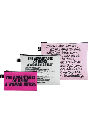 Loqi Guerrilla Girls - Dearest Art Collector and The Advantages Of Being A Woman Artist Recycled Zip Pockets