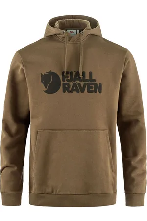 Fjällräven Logo Hoodie M Wood Brown