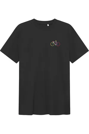 Dedicated T-shirt Stockholm Small Paper Cut Bike Black