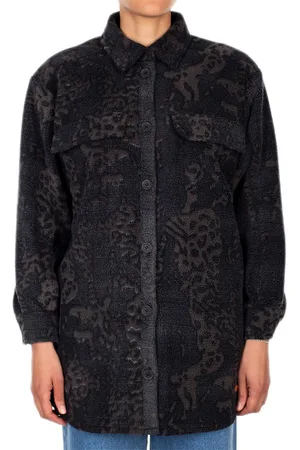 Iriedaily Fluffle Overshirt Black-anthra