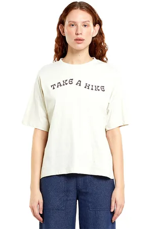 Dedicated T-shirt Vadstena Take a Hike Oat White