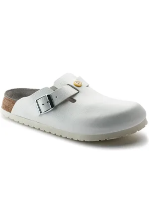 Birkenstock Boston ESD Natural Leather Narrow Fit