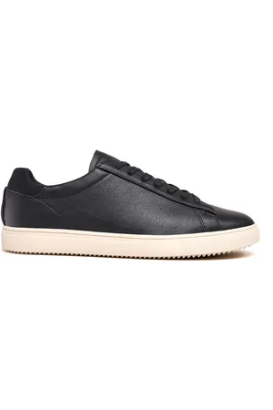 Clae Bradley Black Milled Tumbled Leather