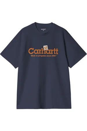 Carhartt S/S Label Script T-Shirt Blue