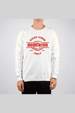 Dedicated Sweatshirt Malmoe Good Hands Off-White