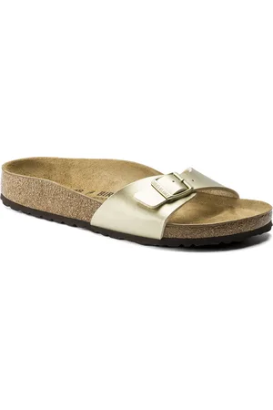 Birkenstock Madrid Birko-Flor Gold Narrow Fit