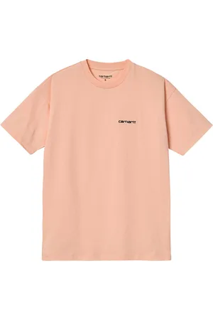 Carhartt W S/S Script Embroidery T-S Grapefruit