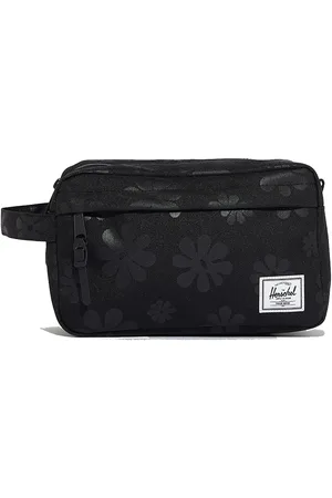 Herschel Chapter Travel Kit Black Floral Sun