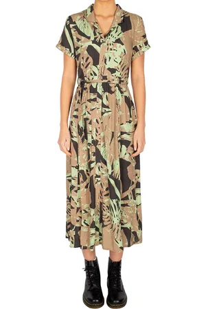 Iriedaily Blossy Maxi Dress Khaki beach