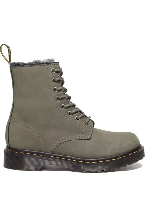 Dr. Martens 1460 Serena Faux Fur Lined Nubuck Lace Up Boots