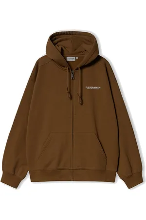 Carhartt Hooded Runaway Sweat Jacket Hamilton Brown