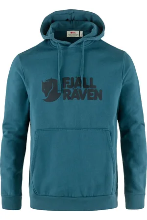 Fjällräven Logo Hoodie M Deep Sea