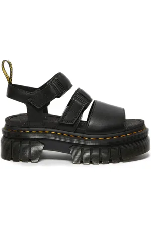 Dr. Martens Ricki Nappa Lux Leather3-Strap Platform Sandals