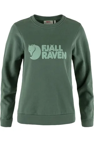 Fjällräven Logo Sweater W Deep Patina - Misty Green
