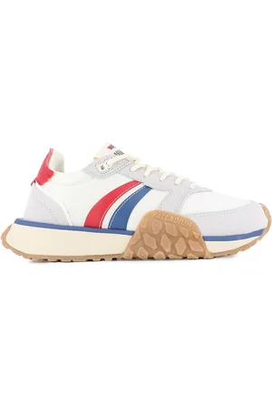 Palladium Troop Runner Flame White Chili Blue M