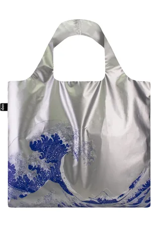 Loqi Katsushika Hokusai - The Great Wave Metallic Silver Bag