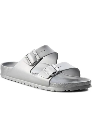 Birkenstock Arizona EVA Metallic Silver Narrow Fit