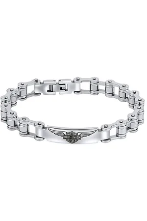 Silvego Náramek Harley Davidson z chirurgické oceli design motorkářský KMMBH26525