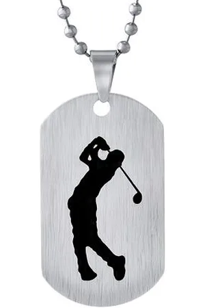 Silvego Přívěsek z chirurgické oceli Golf- včetně řetízku 60 cm RRC0884-GOLF