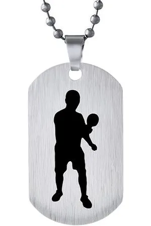 Silvego Přívěsek z chirurgické oceli PingPong- včetně řetízku 60 cm RRC0884-ST