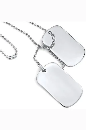 Silvego Náhrdelník z chirurgické oceli Dog Tag - identifikační známky KMMP42710