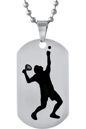 Silvego Přívěsek z chirurgické oceli Tenis - včetně řetízku 60 cm RRC0884-T