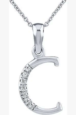 Silvego Stříbrný náhrdelník s přívěskem písmene C s Brilliance Zirconia ZT191003NC