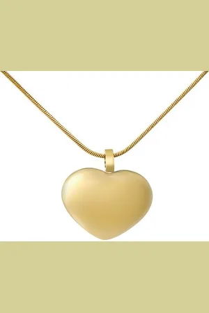 Silvego Pozlacený náhrdelník Honey srdce z chirurgické oceli 50 cm KMM281896NGP