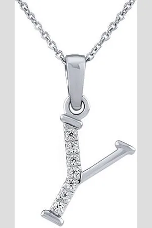 Silvego Stříbrný náhrdelník s přívěskem písmene Y s Brilliance Zirconia ZT191003NY