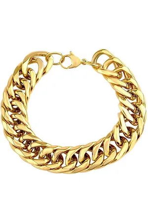 Silvego Pánský náramek ROMBO z chirurgické oceli pozlacený - 16 mm KMM179562BGP