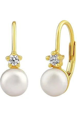 Silvego Stříbrné/ náušnice s pravou přírodní perlou a Brilliance Zirconia LPS35037EWGP