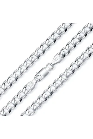 Silvego Stříbrný náhrdelník řetěz CURB Pancr 6 mm - rhodiovaný TTT120NLC