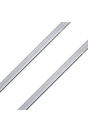 Silvego Plochý náhrdelník hádek Valencia 4 mm z chirurgické oceli RRC0364-42 cm