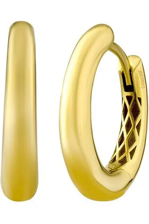 Silvego Zlaté náušnice kruhy Kay ze žlutého zlata 21 mm QR112EGY