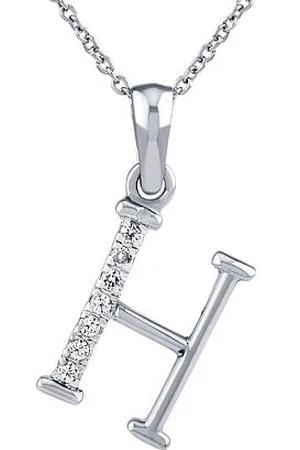 Silvego Stříbrný náhrdelník s přívěskem písmene H s Brilliance Zirconia ZT191003NH
