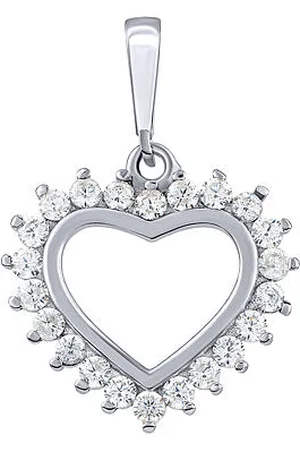 Silvego Stříbrný přívěsek srdce Paulette s Brilliance Zirconia PRGPAP0281PS