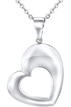 Silvego Přívěsek srdce včetně řetízku 45 cm z chirurgické oceli KMM30346