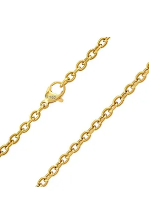 Silvego Pozlacený řetízek CABLE z chirurgické oceli 3 mm KMM87018