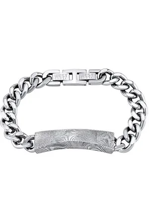 Silvego Pánský náramek DAMASTEEL z chirurgické oceli 22 cm TJWM013B