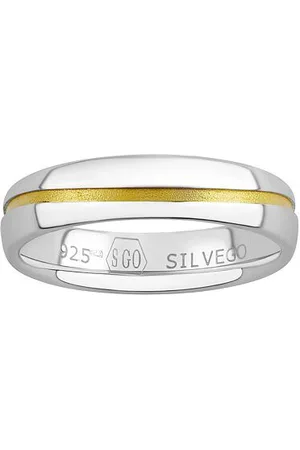 Silvego Snubní stříbrný prsten Sunny pozlacený žlutým zlatem SHG8709RMGP