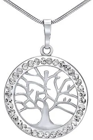 Silvego Stříbrný přívěsek strom života se Swarovski® Crystals B16088